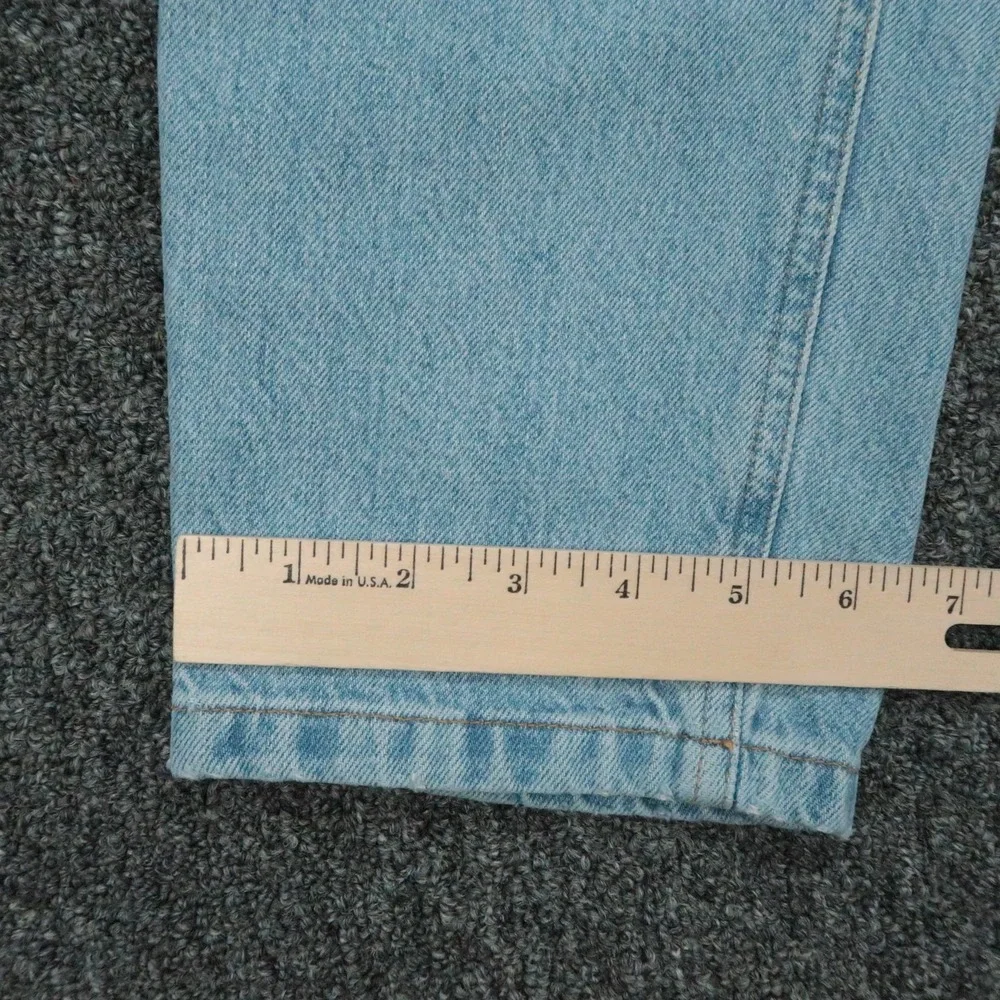 Asket Jeans Mens 31x30 Blue The Washed Denim Straight 5 Pocket Light